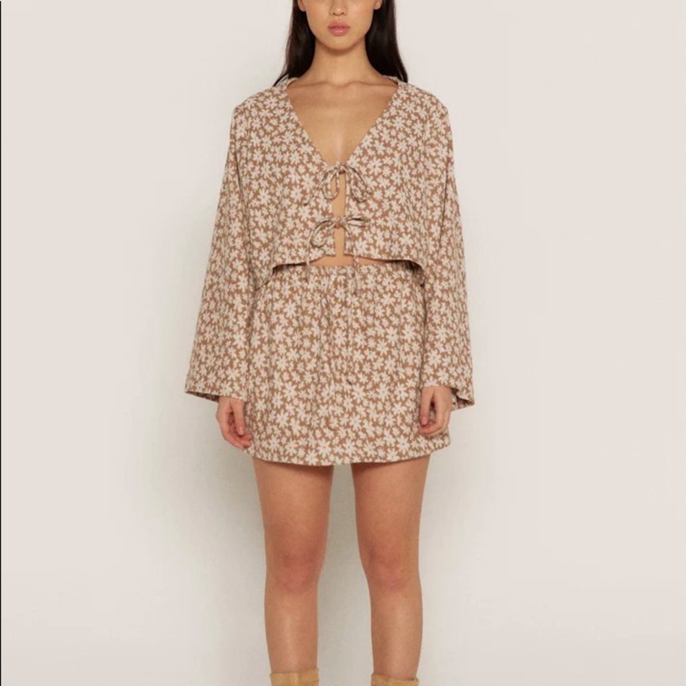 BOHÈME Daisy Terry Mini Skirt